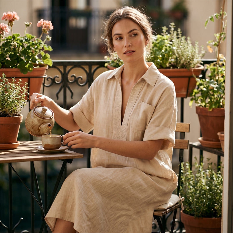 💃 Women's Minimalist Solid Color Maxi Dress – Effortlessly Chic ✨