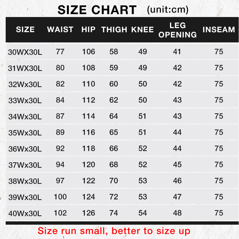 Jeans à taille droite haute taille pour hommes （50% de réduction）