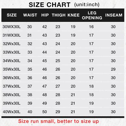 Jeans à taille droite haute taille pour hommes （50% de réduction）