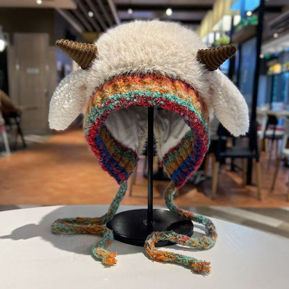 🎄Christmas Gift🦌 Creative Antler Hat & Bag 2-in-1 – Practical and Adorable