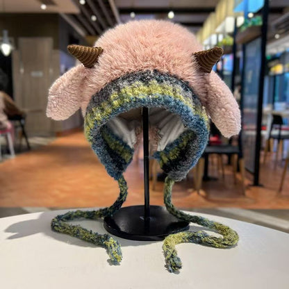 🎄Christmas Gift🦌 Creative Antler Hat & Bag 2-in-1 – Practical and Adorable