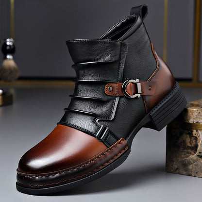 📢 ⏰Men's Genuine Leather Ankle Boots👞
