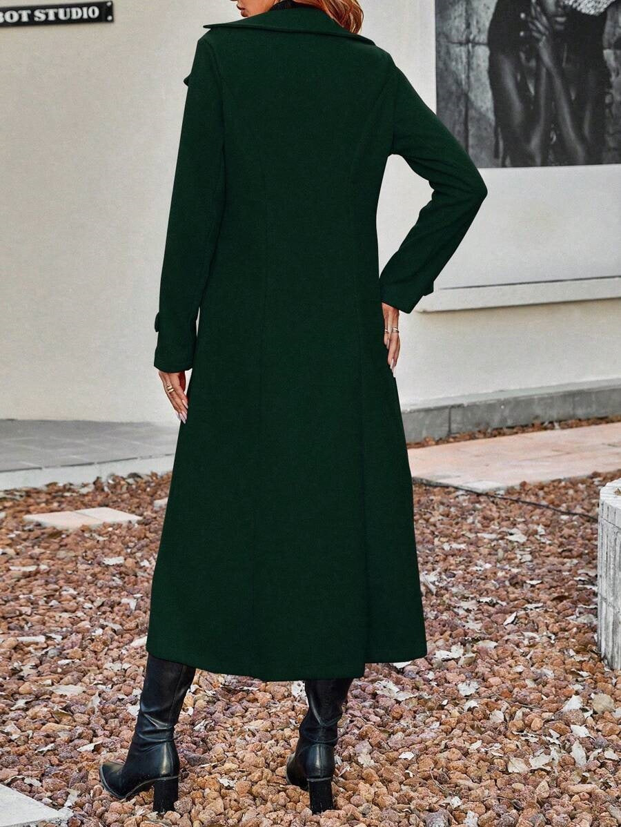 ⏳Limited-time 50% off⏰Women's Long Warm Double-Breasted Coat🧥