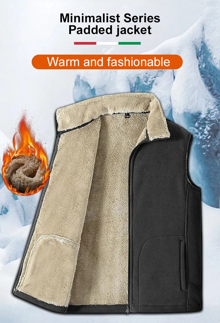 Gilet en laine d'agneau pour hommes