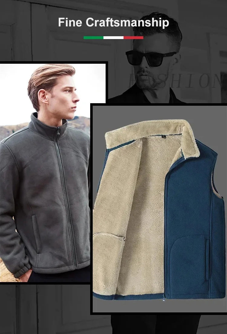 Gilet en laine d'agneau pour hommes