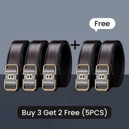 🔥Hot Sale🔥Men's Crocodile-Patterned Automatic Buckle Belt（50% OFF）