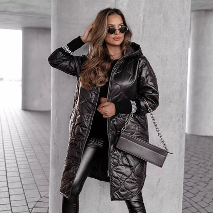 Women's Winter Padded Jacket with Hood