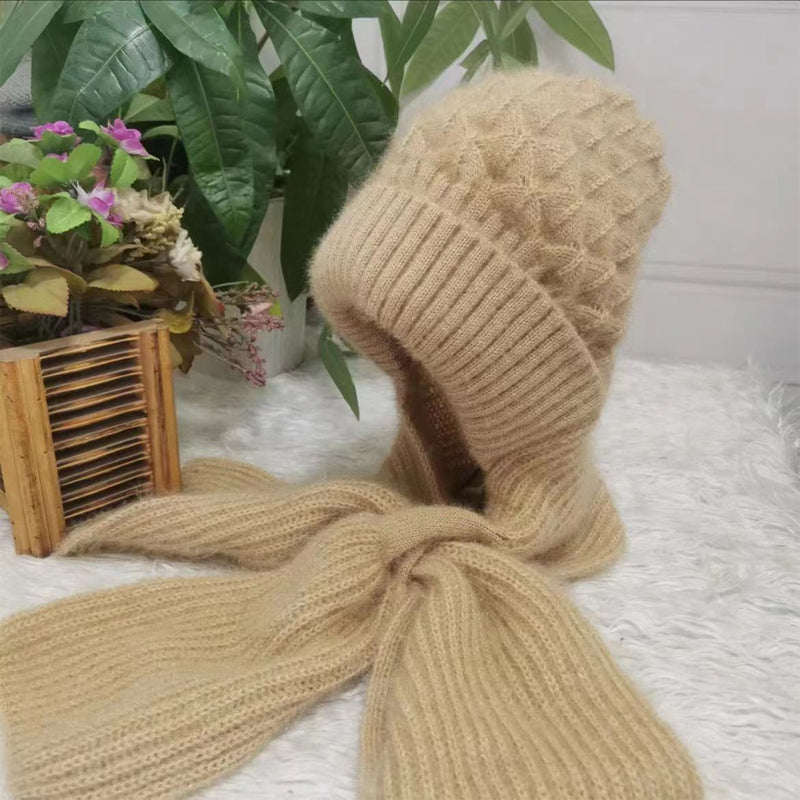 🎄Christmas Sale-50% OFF🎁Winter Versatile Knitted Hooded Scarf For Women