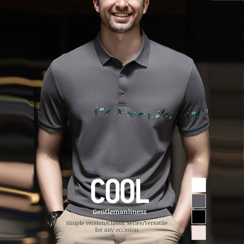 Chemise de golf de broderie masculine （50% de réduction）