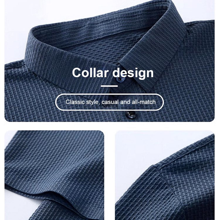 🎁Hot Sale 50% OFF⏳New Silk Business Casual Solid Color T-shirt
