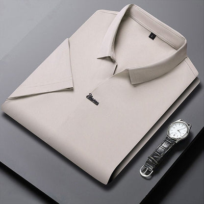 Men’s Casual Lapel Breathable Wrinkle-free T-shirt（50% OFF）