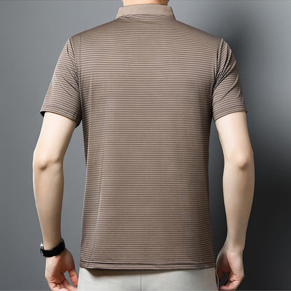 T-shirt à revers à glace décontracté pour hommes （50% de réduction）