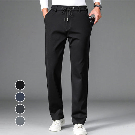 Men's Non-iron Mercerised Stretch Cotton Breathable Casual Sweatpants