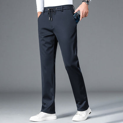 Men's Non-iron Mercerised Stretch Cotton Breathable Casual Sweatpants