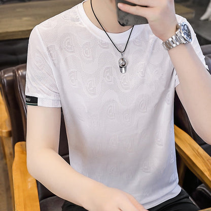 Men's Ice Silk Short Sleeve T-Shirt