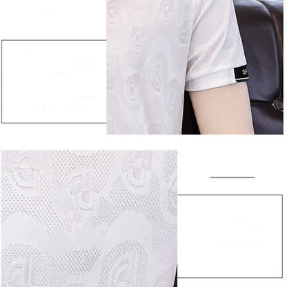Men's Ice Silk Short Sleeve T-Shirt