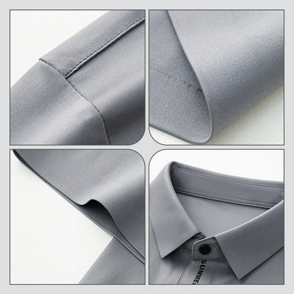 Summer Short Sleeve Business Lapel Shirt For Men（50% OFF）