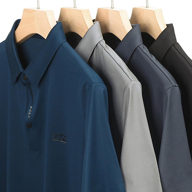 Summer Short Sleeve Business Lapel Shirt For Men（50% OFF）