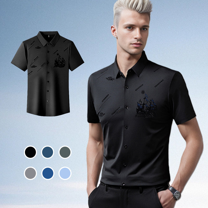 🔥Vente chaude (50 % de réduction)🔥Chemise boutonnée à manches courtes pour homme