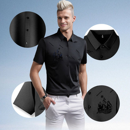 🔥Vente chaude (50 % de réduction)🔥Chemise boutonnée à manches courtes pour homme