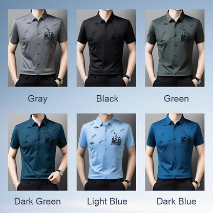 🔥Vente chaude (50 % de réduction)🔥Chemise boutonnée à manches courtes pour homme