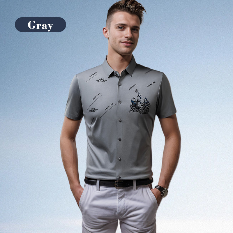 🔥Vente chaude (50 % de réduction)🔥Chemise boutonnée à manches courtes pour homme