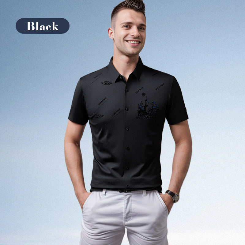 🔥Vente chaude (50 % de réduction)🔥Chemise boutonnée à manches courtes pour homme