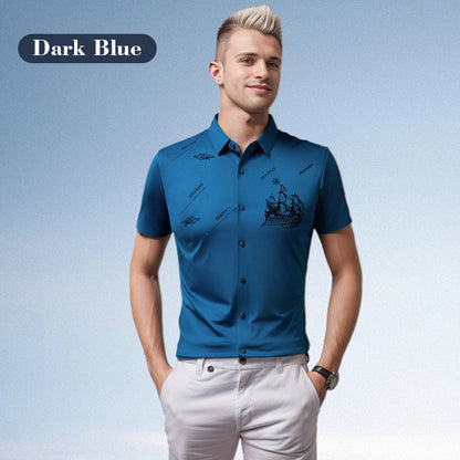 🔥Vente chaude (50 % de réduction)🔥Chemise boutonnée à manches courtes pour homme