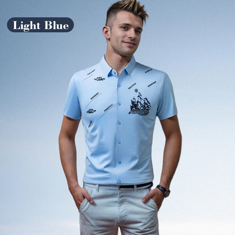 🔥Vente chaude (50 % de réduction)🔥Chemise boutonnée à manches courtes pour homme