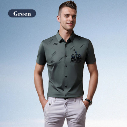 🔥Vente chaude (50 % de réduction)🔥Chemise boutonnée à manches courtes pour homme