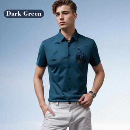 🔥Vente chaude (50 % de réduction)🔥Chemise boutonnée à manches courtes pour homme