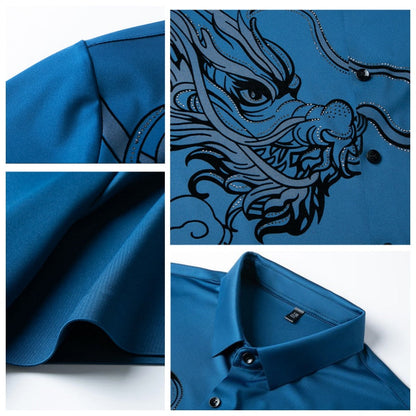 Business Business Casual Ice Silk Short Shirt