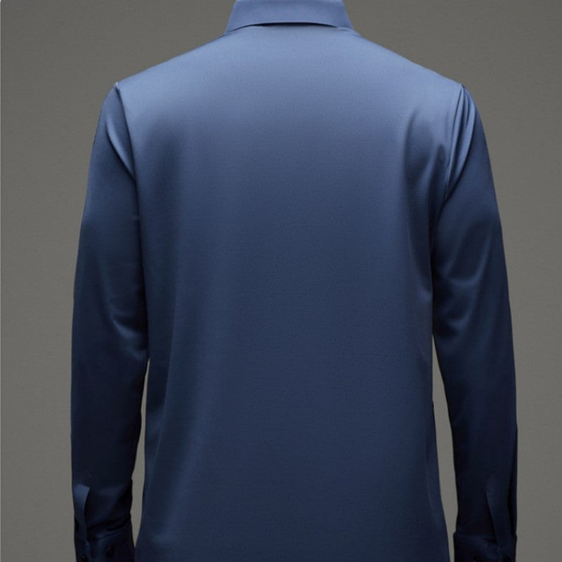 Chemise à manches longues imprimées à la mode pour hommes