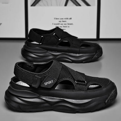 Fashionable Comfortable High Platform Men's Mesh Sandals
