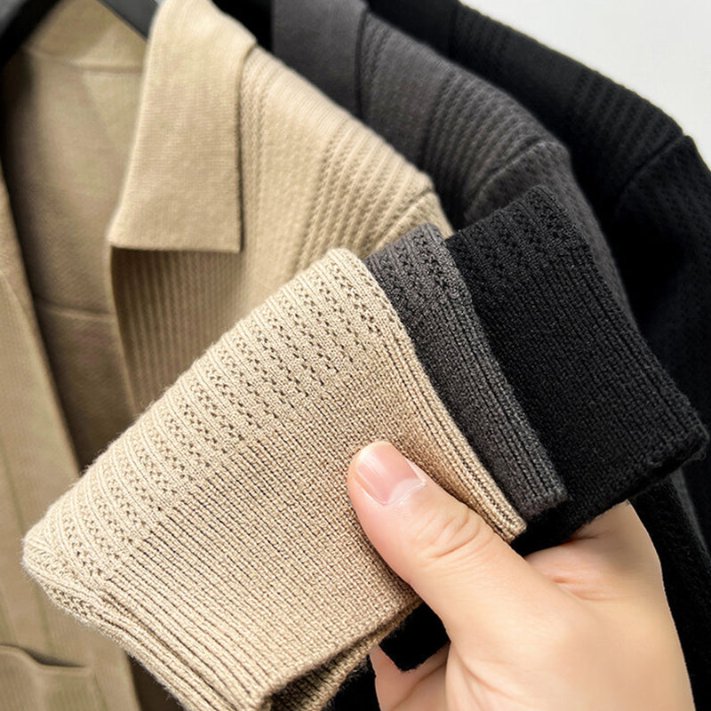 Manteau à manches longues tricotées pour hommes （50% de réduction）