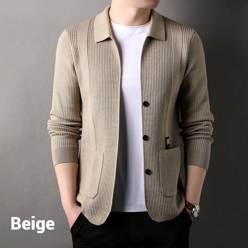 Manteau à manches longues tricotées pour hommes （50% de réduction）