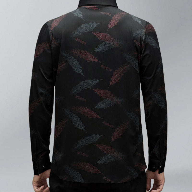 🔥Chemise à manches longues imprimée décontractée pour homme