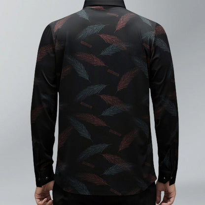 🔥Chemise à manches longues imprimée décontractée pour homme