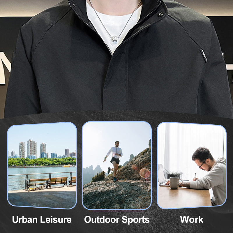 Veste zippée complète pour hommes avec poches