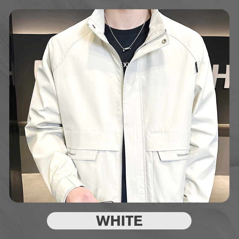 Veste zippée complète pour hommes avec poches