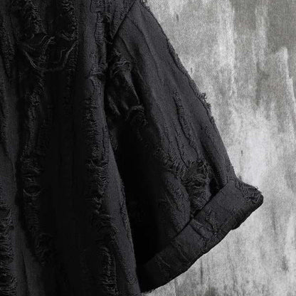 Men's Hollow Out Short Sleeve Shirt（50% OFF）