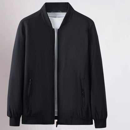 Veste à zip léger décontractée pour hommes avec poches