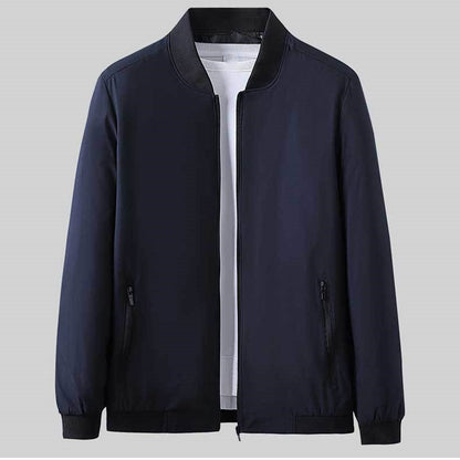 Veste à zip léger décontractée pour hommes avec poches