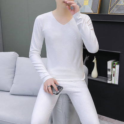 Men's V-Neck Breathable Thermal Underwear Set（50% OFF）