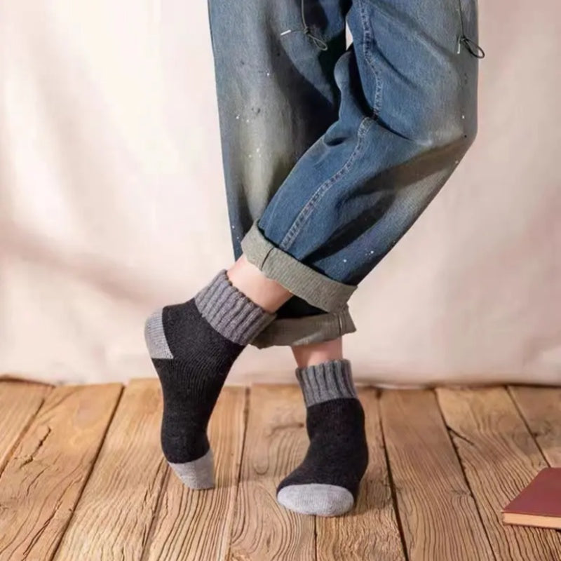 Chaussettes en laine synthétique thermique d'hiver unisexe