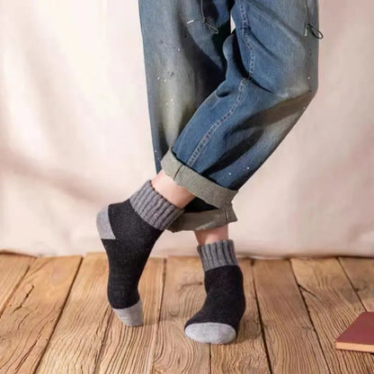 Chaussettes en laine synthétique thermique d'hiver unisexe
