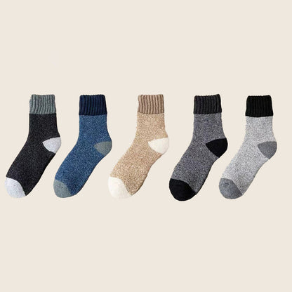 Chaussettes en laine synthétique thermique d'hiver unisexe
