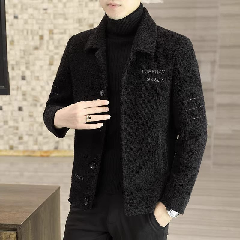 Veste de bouton d'échauffement classique masculin （50% de réduction）