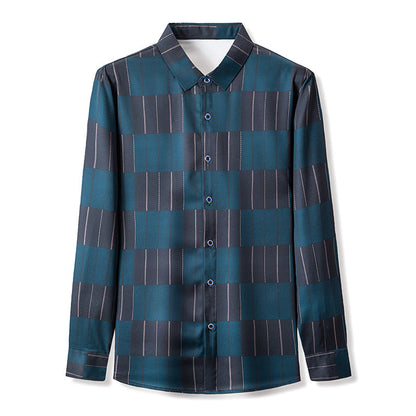 Men's Striped Button-Down Shirt