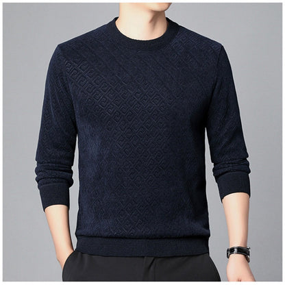 Pull à cou de cou de l'équipage pour hommes épaissis （50% de réduction）